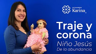 Teje fácil un Traje y Corona para el niño Jesús con Cristy Metálico [upl. by Gilmer]