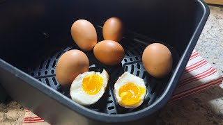 Air Fryer Hard Boiled Eggs in 10 minutes  Perfect Air Fry Eggs airfryerrecipes airfryer cosori [upl. by Erasmus]