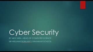 Computer Science  Cyber Security  Various Threats and Solution [upl. by Atinnor161]