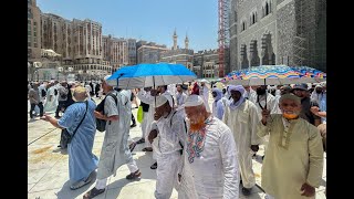 Hajj  à La Mecque les pèlerins accablés par la chaleur [upl. by Ecnav]