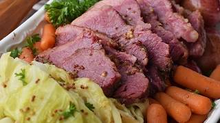 Slow Cooker or Instant Pot Corned Beef and Cabbage [upl. by Anoirb539]