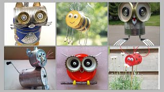 Recycled Tin Can Crafts and Projects Tin can crafts ideas [upl. by Gotcher]