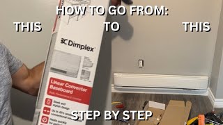 Installing A Dimplex Baseboard Heater DIY [upl. by Mitchael]