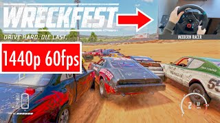 Wreckfest Realistic Damage 1440p 60FPS Logitech G29  Gear Shifter [upl. by Bivins]