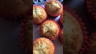 Receta de Muffins de vainilla ✨ recetas shorts muffins facil [upl. by Asinla]