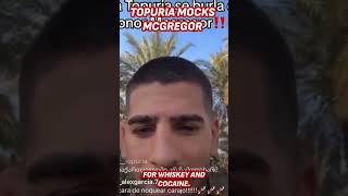 TOPURIA shuts down MCGREGOR with EPIC response after CRITICISM [upl. by Araldo]