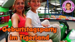 GEBURTSTAGSPARTY TIGALAND VLOG  wir feiern Geburtstag von Mileys Freundin  CuteBabyMiley [upl. by Alyt]