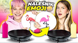 PANCAKE ART EMOJI CHALLENGE Z MONIKĄ KOCIOŁEK 😱🥞  Dominik Rupiński [upl. by Alvina]