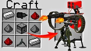 UNE TOURELLE MINIGUN AUTOMATISÉE DANS MINECRAFT [upl. by Lejna]