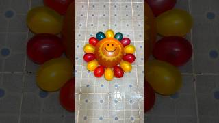 Creating Sunflower From Orange Smiling Balloon with Mini Colorful Balloons Pop Reverse Satisfying [upl. by Kling485]