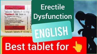 Tadact 10mg tablet Tadalafil for erectile dysfunction BPH in English [upl. by Arza]