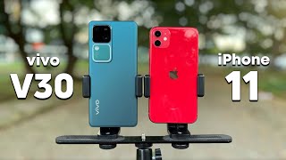 Masih Mending iPhone⁉️🤔 Tes Kamera vivo V30 vs iPhone 11 [upl. by Matusow]