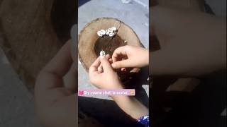 💓Diy cowries shell bracelet ✨shortvideo diyshorts [upl. by Naaitsirhc458]