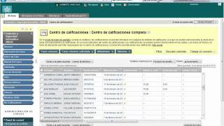 Como Calificar y Centro de Calificaciones Blackboard 9 1 [upl. by Drofdeb]