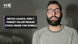 Palestinian journalist Motaz Azaiza says Palestinians stuck under the rubble should not be forgotten [upl. by Annerb765]