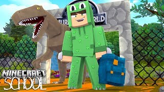 Minecraft School  VISITING JURASSIC PARK WITH THE CLASS [upl. by Zach]