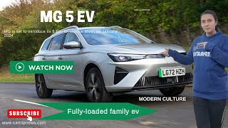 MG 5 EV MG is set to introduce its 5 EV an electric MUV on January 2 2024 [upl. by Nichola]