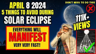 ✅ Avoid These 5 Things During amp After Total Solar Eclipse [upl. by Sinnek]