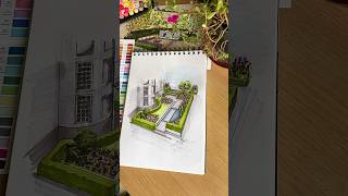 archisketch art landscapedesignideas drawing landscapedesigning gardendesign landscapedrawing [upl. by Canon]