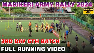 MADIKERI AGNIVEER ARMY RALLY  SECOND DAY BATCH 06  Army Rally 2024 [upl. by Gil157]