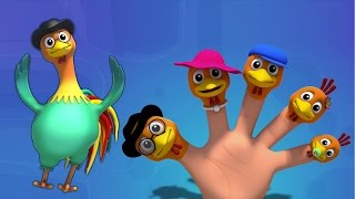 Famiglia di dito del gallo  Rhymes per i bambini  Toddlers Rhymes  Rooster Finger Family [upl. by Eatnoed]