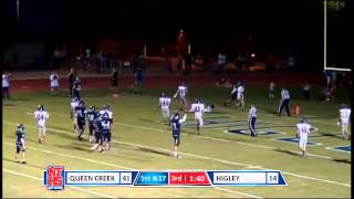 Higley 20 Bryce Gilbert 5 yd TD catch [upl. by Tuddor]