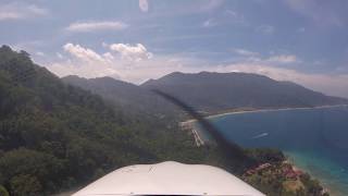 Tioman Island landing in a Cirrus sr22 G6 [upl. by Irrehc]