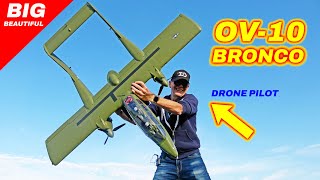 Im in Love OV10 Bronco is a beautiful RC Plane  Flight [upl. by Airitac]