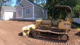 finish grading topsoil with dozer [upl. by Lapo]