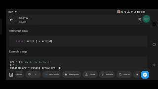 Python Program for Array Rotation Rotate Array by N Positions [upl. by Licko]