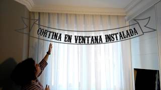 Instalar cortinas y rieles por Cortinasymas [upl. by Roswald]