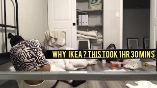 Living Single  Ikea Sagstua Bed and Live amp Sleep Mattress Assembly [upl. by Lipp]