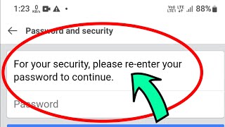 Facebook Fix For your security please reenter your password to continue Problem Solve [upl. by Hereld]