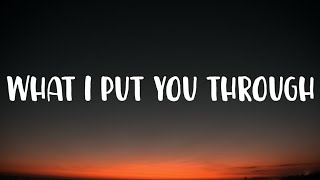 Conor Maynard  What I Put You Through Lyrics [upl. by Nirat725]