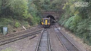 Collision between passenger trains at Salisbury Tunnel Junction Wiltshire [upl. by Inalaehon609]