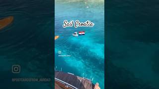 Advantages of small ship sailing in Croatia  daily swim stops 💦 travel croatia travelshorts [upl. by Adlez]