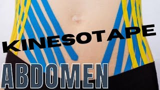 ABDOMEN TONIFICADO con CINTAS KINESOTAPE 💯 TUTORIAL Paso a Paso [upl. by Auvil225]