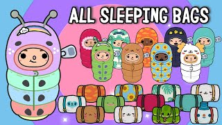 ALL SLEEPING BAGS in TOCA LIFE WORLD  TOCA BOCA  NecoLawPie [upl. by Aryc]