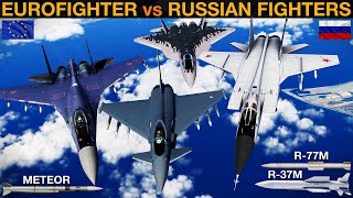 Eurofighter vs Russian Su27 Su35 Mig31 amp Su57 RAM BVR Battle  DCS [upl. by Scot652]