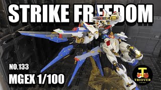 รีวิวยับ ยับ MGEX 1100 Strike Freedom Gundam [upl. by Linneman]