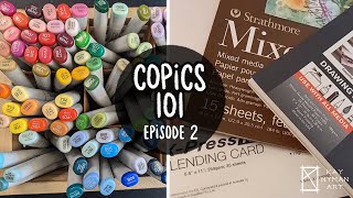 What Paper Should You Use With Copic Markers ☽✦☾ Copics 101  Paper [upl. by Ahseyn]