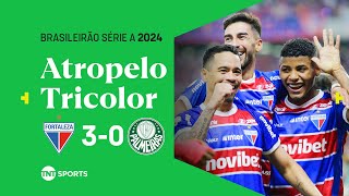 FORTALEZA FAZ DOIS GOLAÇOS E APLICA GOLEADA POUCO COMUM PRO VERDÃO  FORTALEZA 3X0 PALMEIRAS [upl. by Auqenet626]