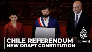 Chile constitutional referendum New draft law facing strong opposition [upl. by Verene]