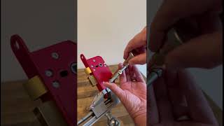 966 ERA Mortice Lever Door Lock picked open 5 levers with false gates  anti pick notches shorts [upl. by Tabatha]