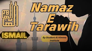 Namaz E Tarawih Ismail by student Al Himmah Quran Institute [upl. by Aehr]