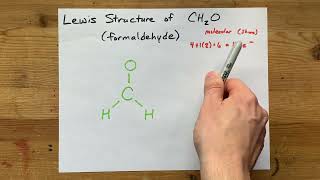 Lewis Structure of CH2O formaldehyde [upl. by Anekam]