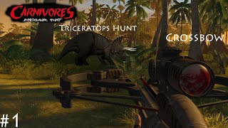 Carnivores Dinosaur Hunt  Triceratops Guide  hunting tutuorial   Resurrectiovision [upl. by Mirak]