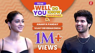 How Well Do Vijay Deverakonda and Ananya Panday Know Each Other  Liger  Compatibility Test [upl. by Adnohser]