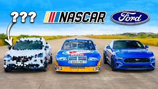 Dodge NASCAR v Ford Mustang v  DRAG RACE [upl. by Georgeanne]