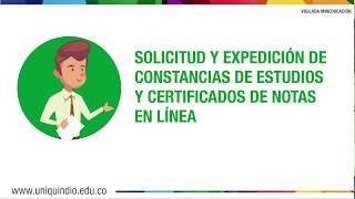 Solicitud certificados de notas y constancias de estudio [upl. by Jori]